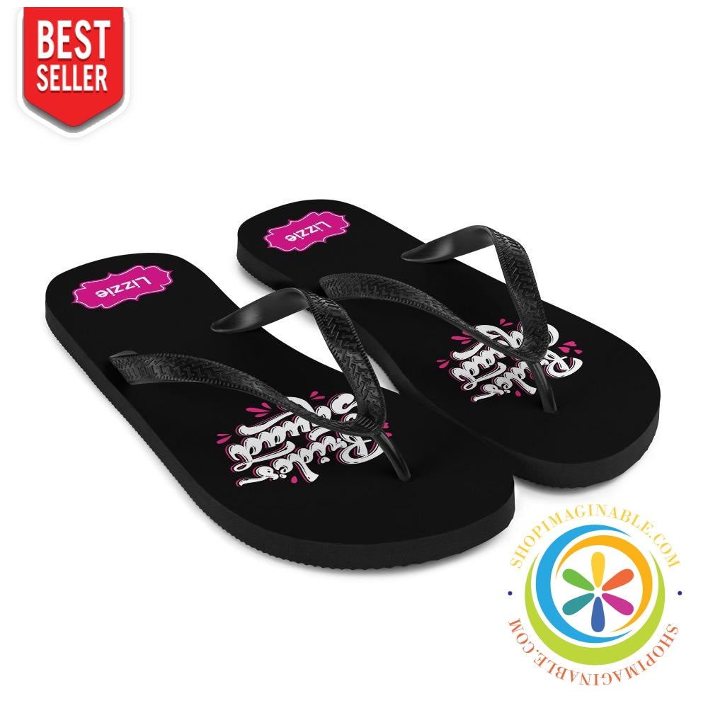 Bride Squad Personalized Custom Bridal Party Flip-Flops-ShopImaginable.com