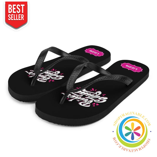 Bride Squad Personalized Custom Bridal Party Flip-Flops-ShopImaginable.com