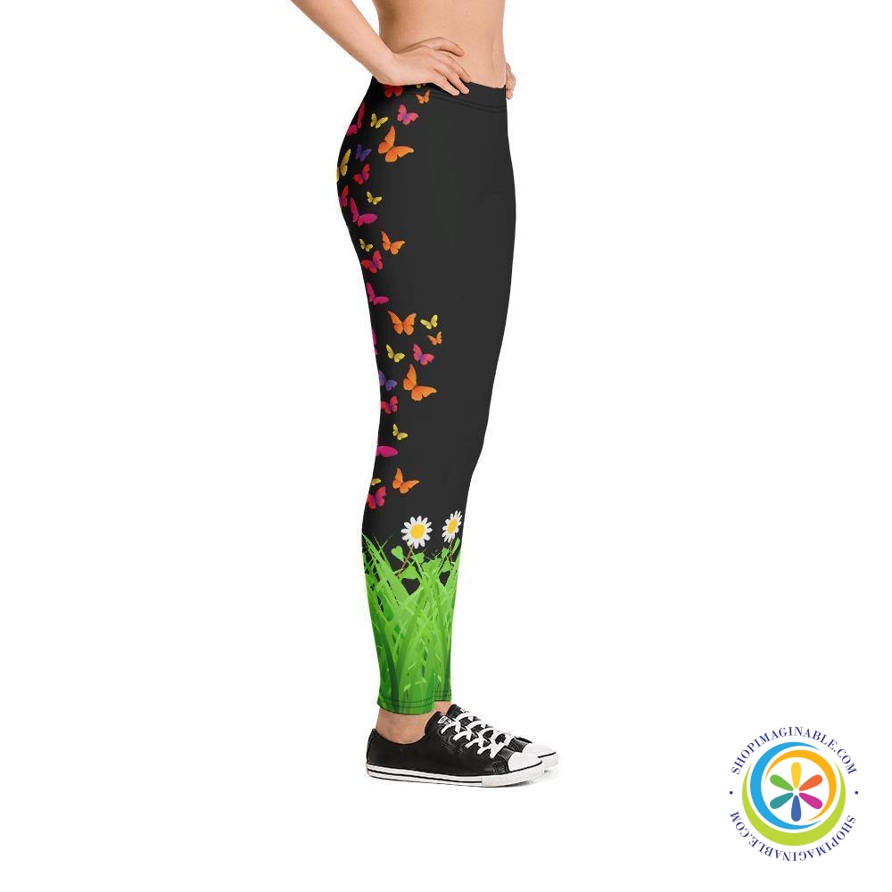 Butterflies & Nature Leggings-ShopImaginable.com
