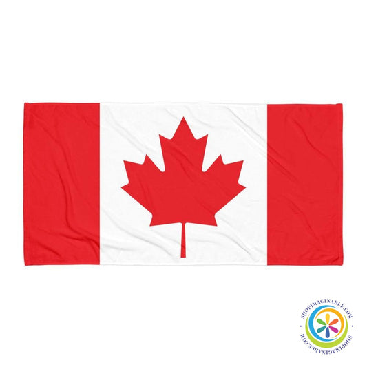 Canada Flag Beach Bath Towel-ShopImaginable.com