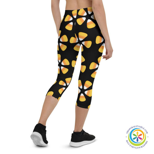 Candy Corn Capri Cropped Leggings-ShopImaginable.com