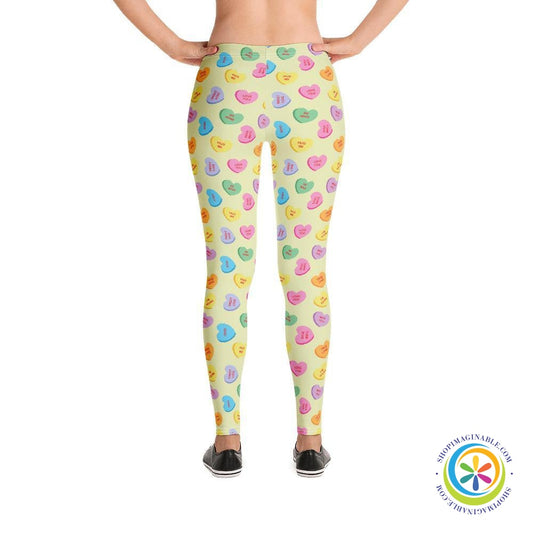 Candy Heart's Sweethearts Full Length Leggings-ShopImaginable.com