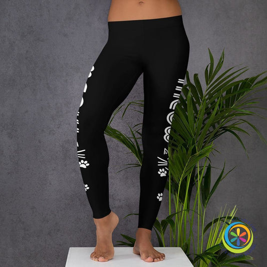 Cats MEOW Full Length Leggings-ShopImaginable.com