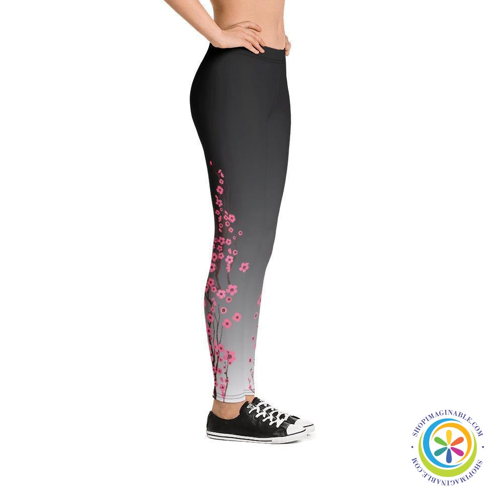 Cherry Blossom Leggings-ShopImaginable.com