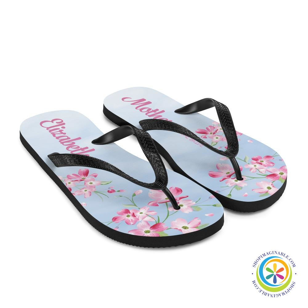 Cherry Blossom Personalized Custom Flip-Flops-ShopImaginable.com