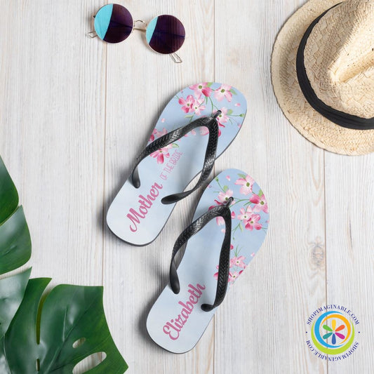 Cherry Blossom Personalized Custom Flip-Flops-ShopImaginable.com