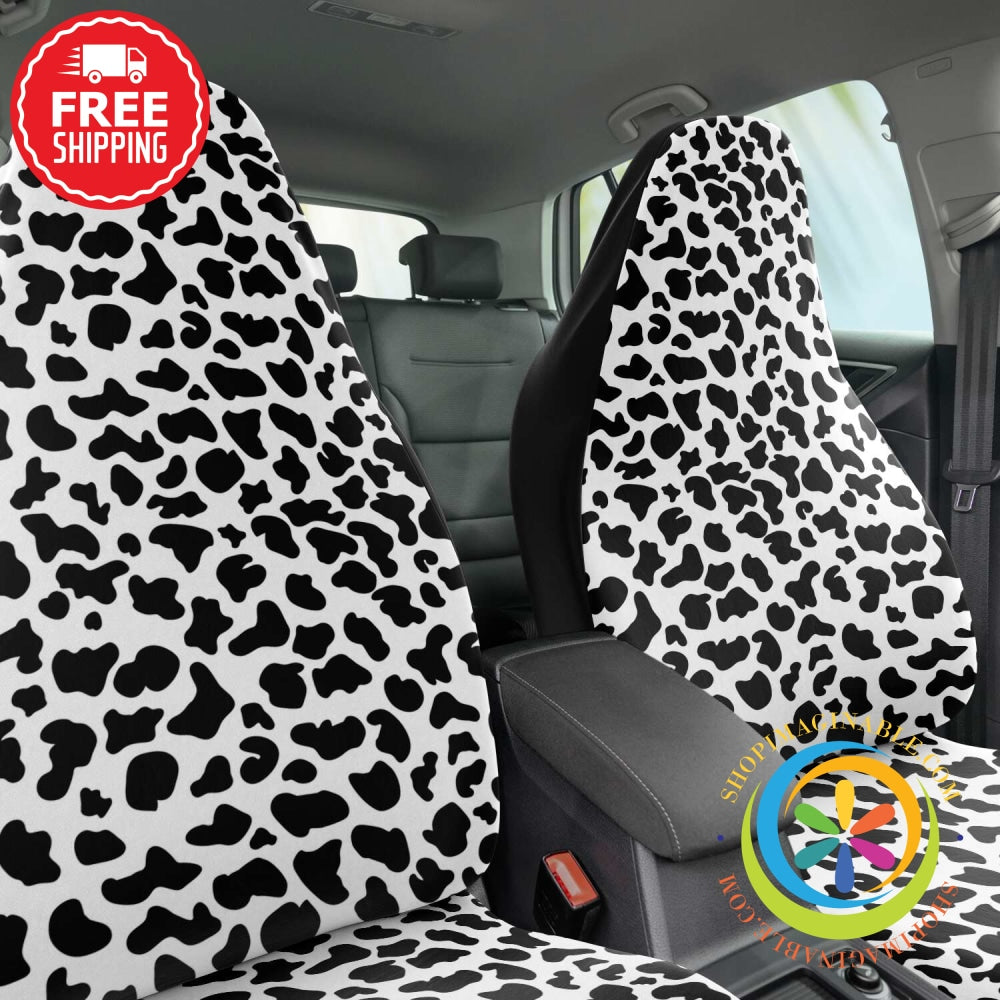 Classic Cow Print Car Seat Covers (2)-ShopImaginable.com