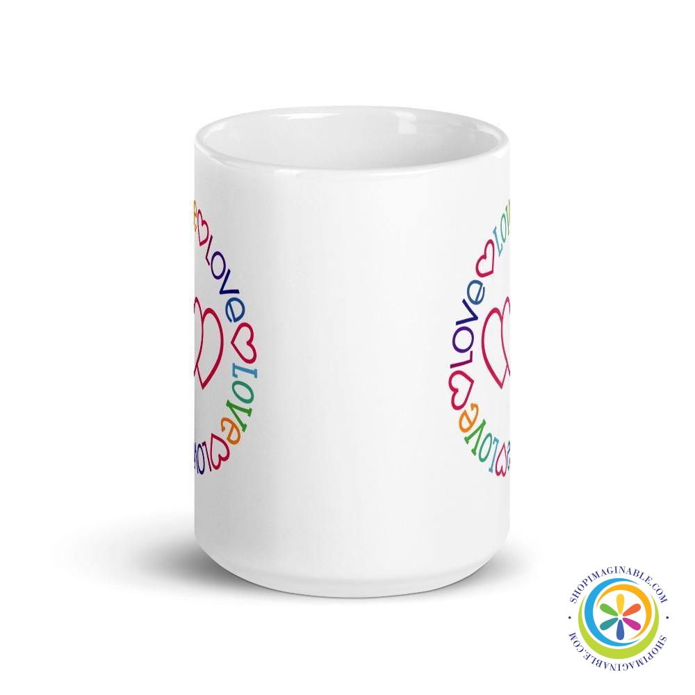 Colorful Circle Of Love Coffee Cup Mug-ShopImaginable.com
