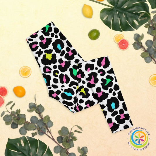 Colorful Classic Leopard Print Leggings-ShopImaginable.com