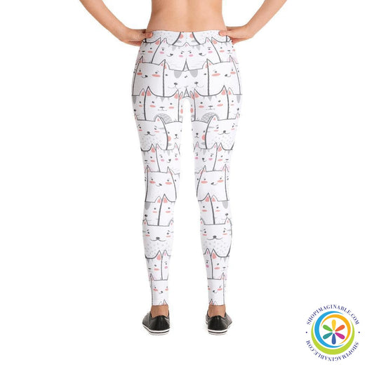 Cute Peek A Boo Cats Full Length Leggings-ShopImaginable.com