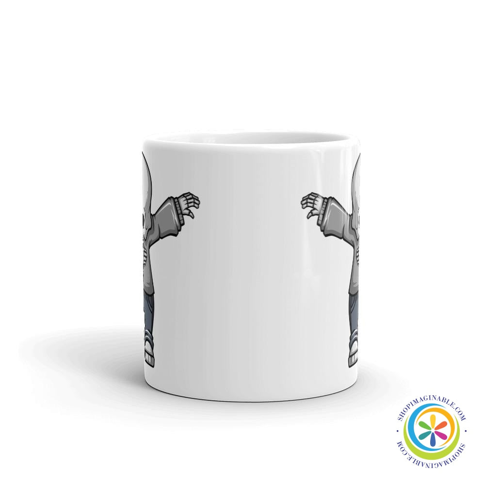 Dabbing Skull Cartoon Coffee Mug Cup-ShopImaginable.com