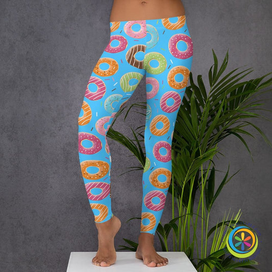 Donuts Donuts Donuts Leggings-ShopImaginable.com
