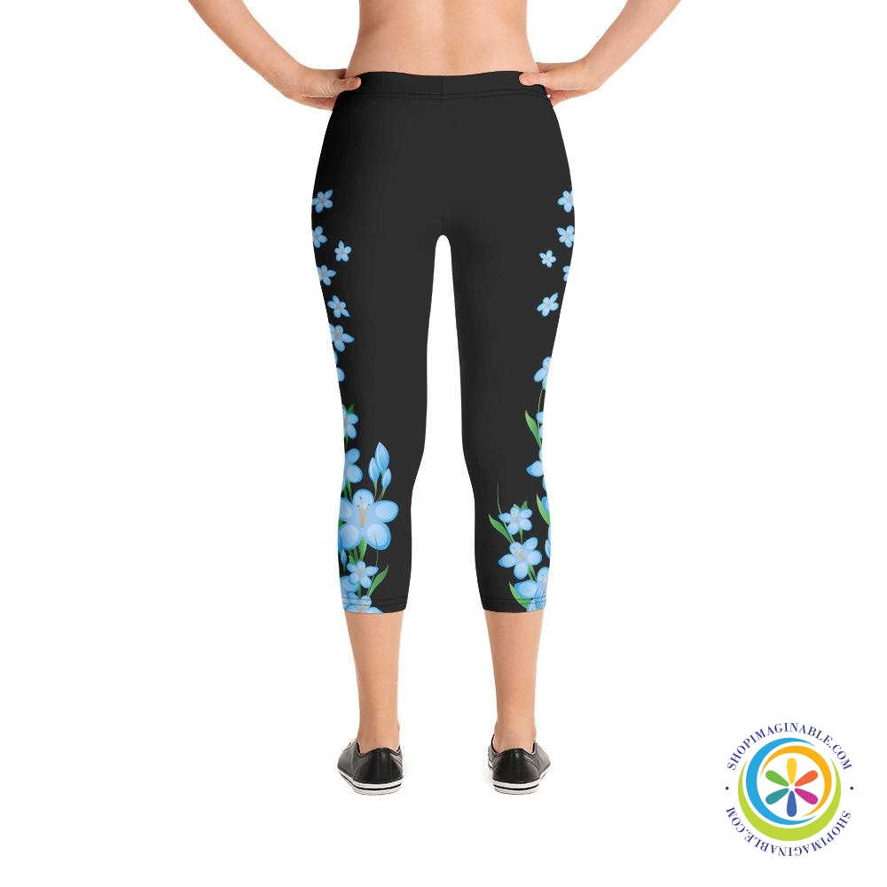 Forget Me Not Capri Leggings-ShopImaginable.com