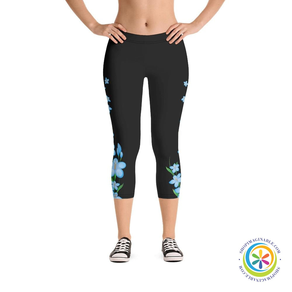 Forget Me Not Capri Leggings-ShopImaginable.com