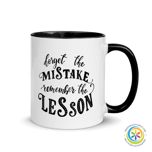 Forget the Mistake...Coffee Cup Mug with Color Inside-ShopImaginable.com