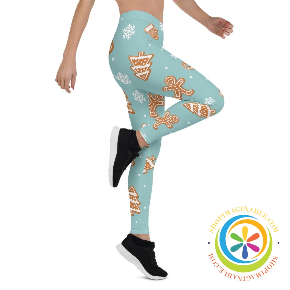 Gingerbread Holiday Full Length Leggings-ShopImaginable.com