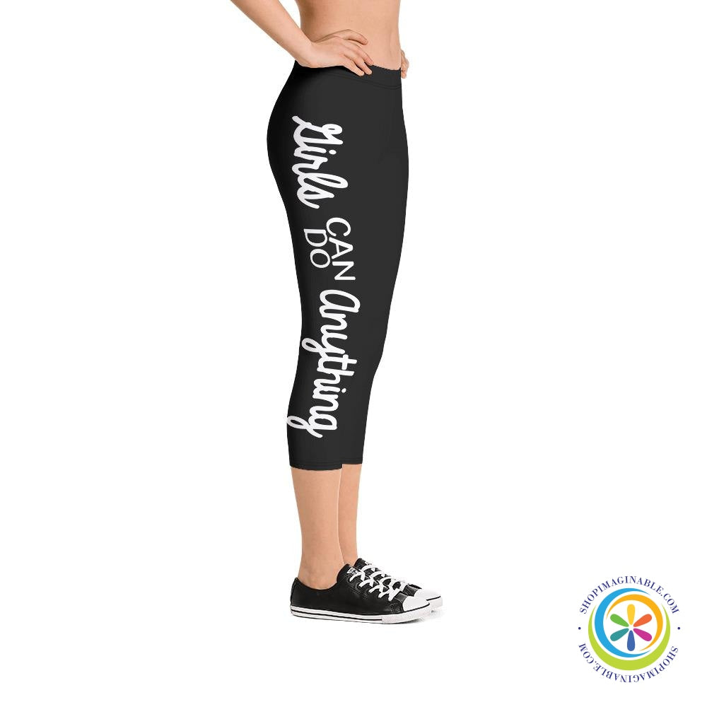 Girls Can Do Anything Capri Cropped Leggings-ShopImaginable.com