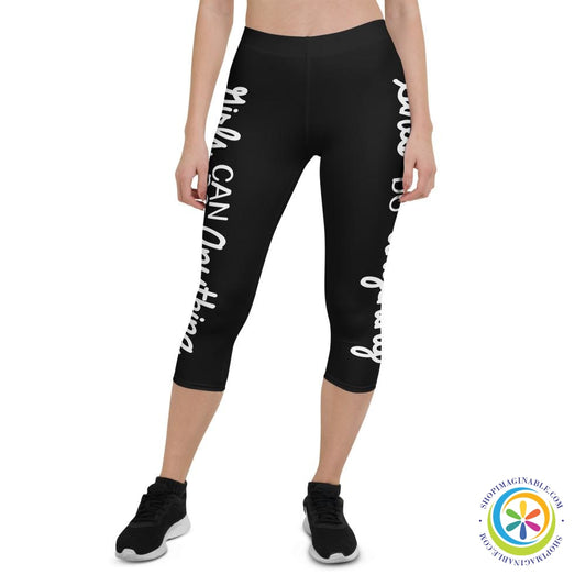 Girls Can Do Anything Capri Cropped Leggings-ShopImaginable.com