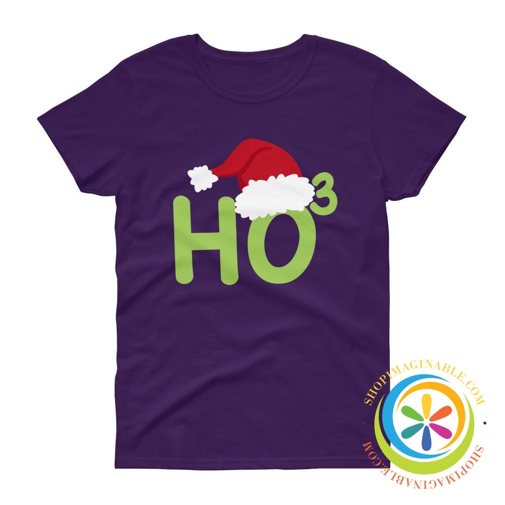 Ho To The Third Power Chirstmas Ladies T-Shirt-ShopImaginable.com