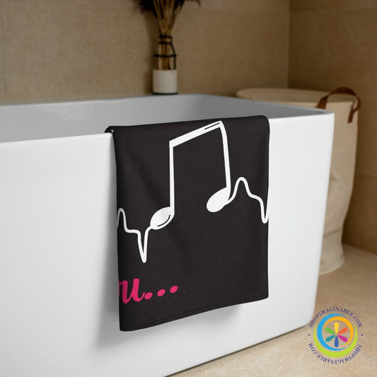 LaLaLa I Can't Hear You Beach / Bath Towel-ShopImaginable.com