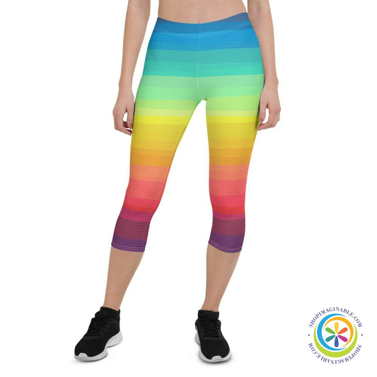 Life In Color Rainbow Capri Leggings-ShopImaginable.com