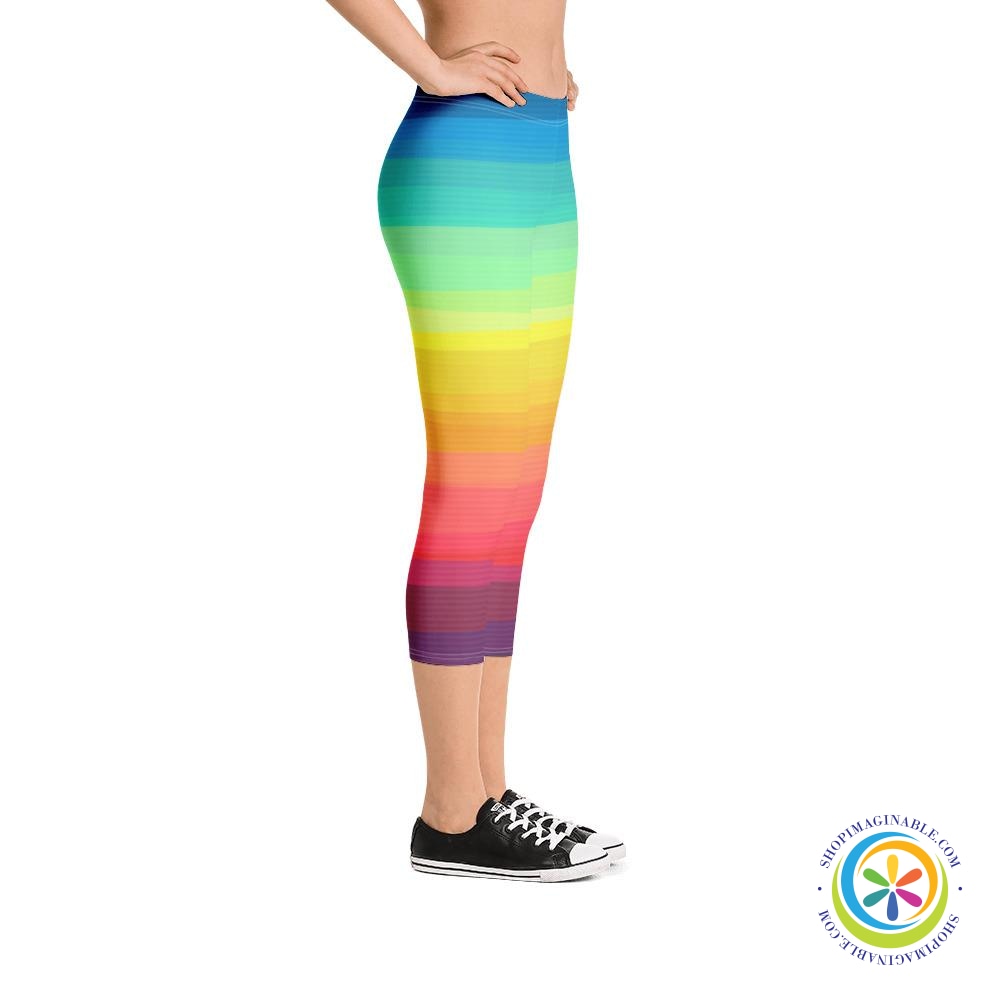Life In Color Rainbow Capri Leggings-ShopImaginable.com