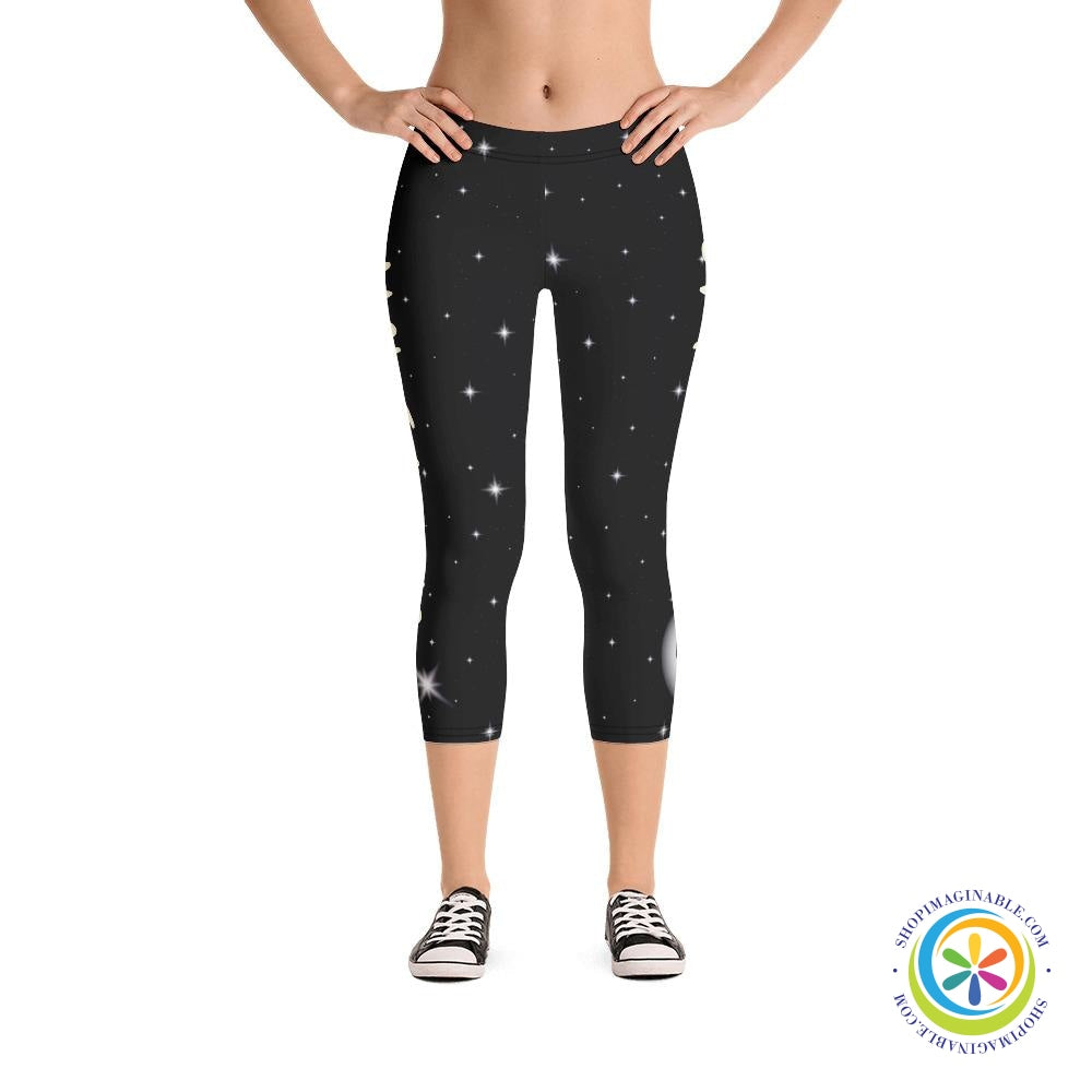 Make Your Own Magic Black Capri Leggings-ShopImaginable.com
