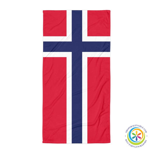 National Flag Norway Beach Bath Towel-ShopImaginable.com
