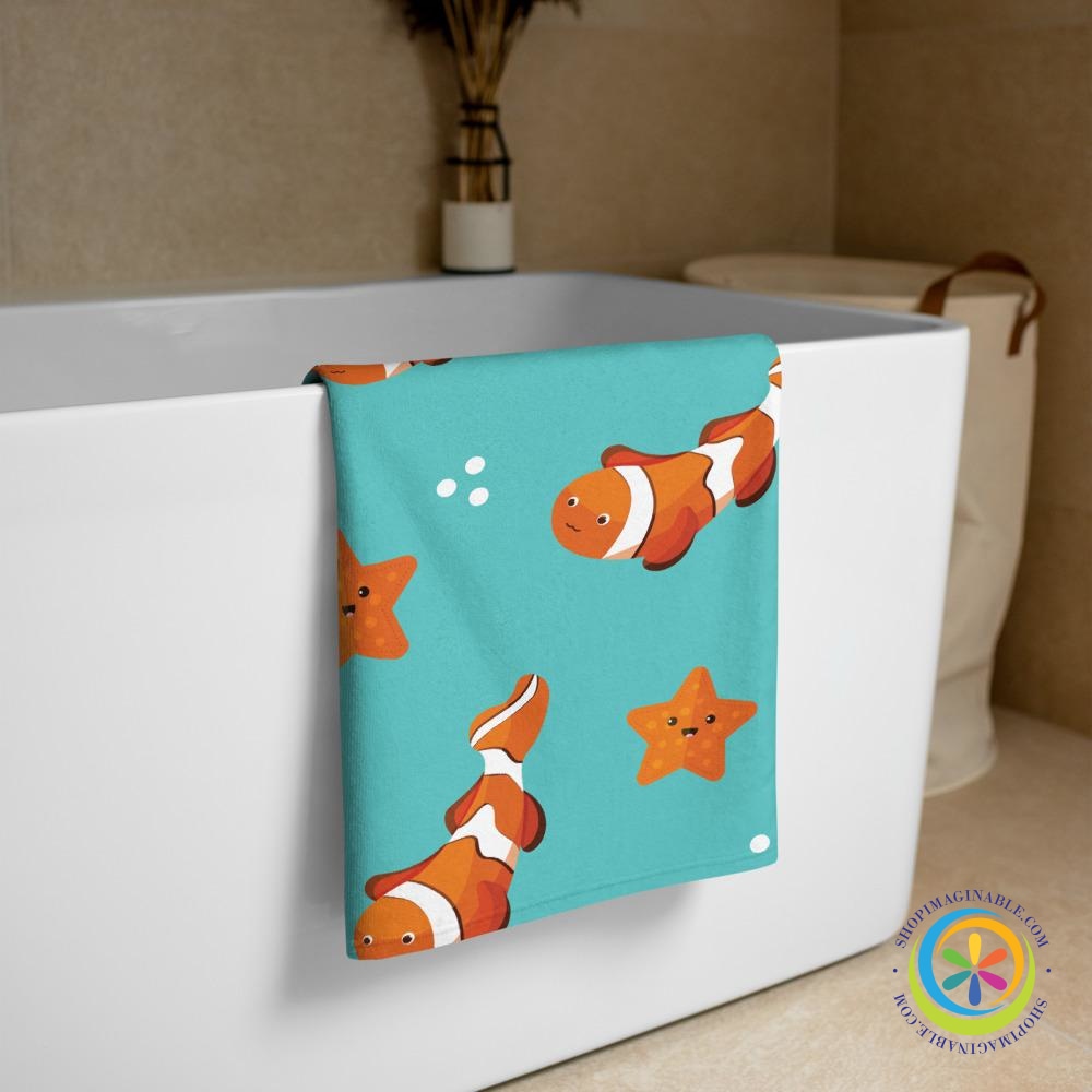 Nemo Clown Fish Beach Bath Towel-ShopImaginable.com