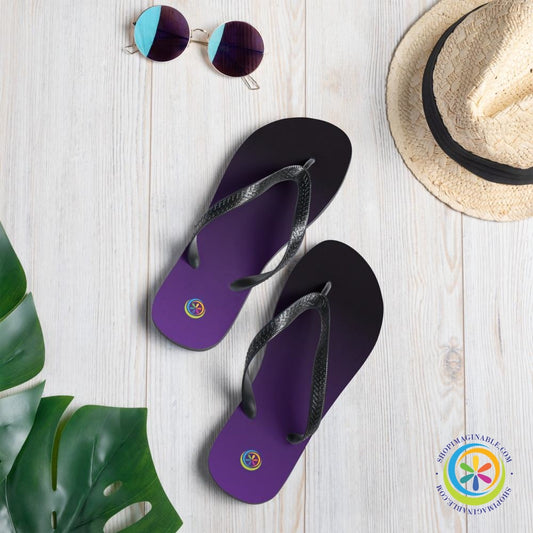 Ombre Purple Custom Flip-Flops-ShopImaginable.com