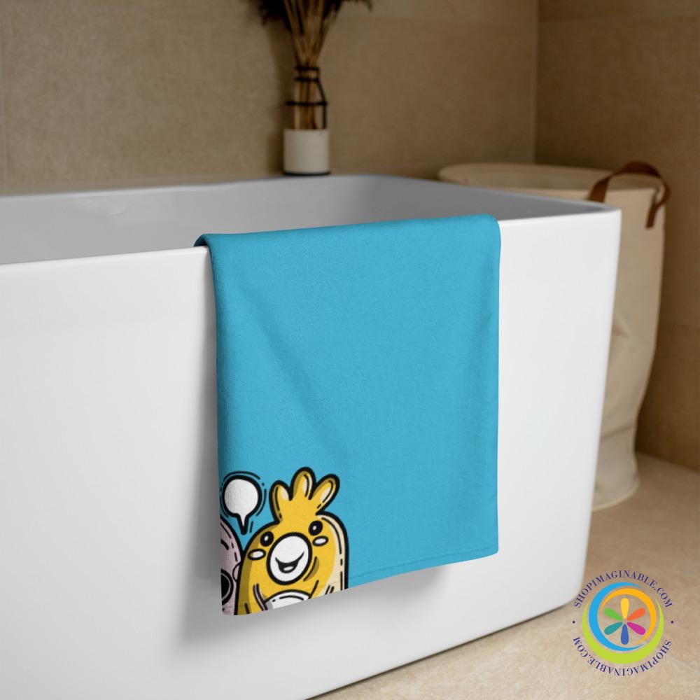 Peaking Monsters Bath or Beach Towel-ShopImaginable.com