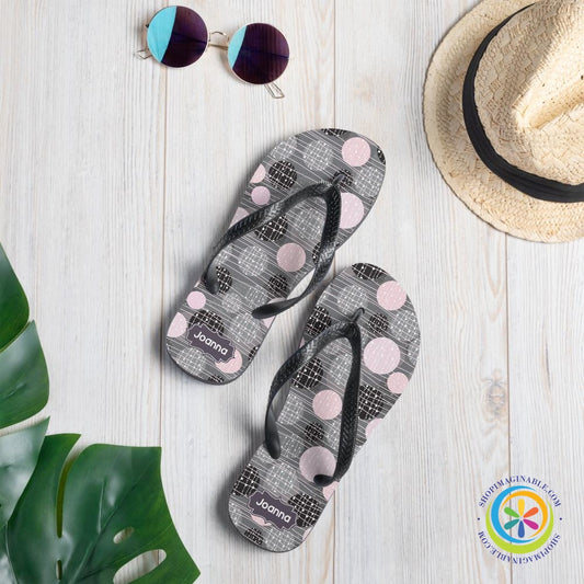 Personalized Circular Pattern Flip-Flops-ShopImaginable.com