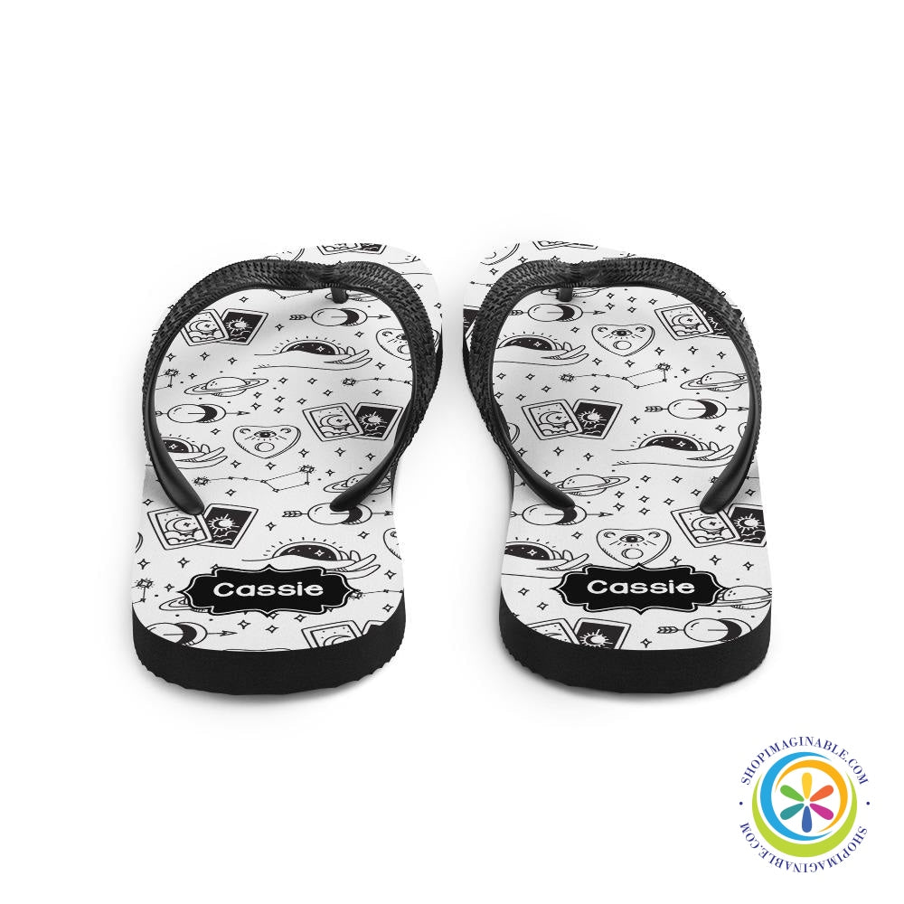Personalized Mystic Tarot Reading Flip-Flops-ShopImaginable.com