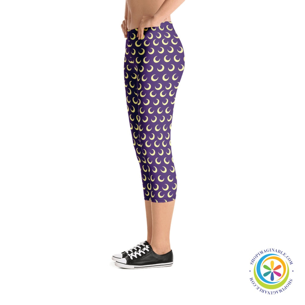 Signature Crescent Moon Capri Leggings-ShopImaginable.com