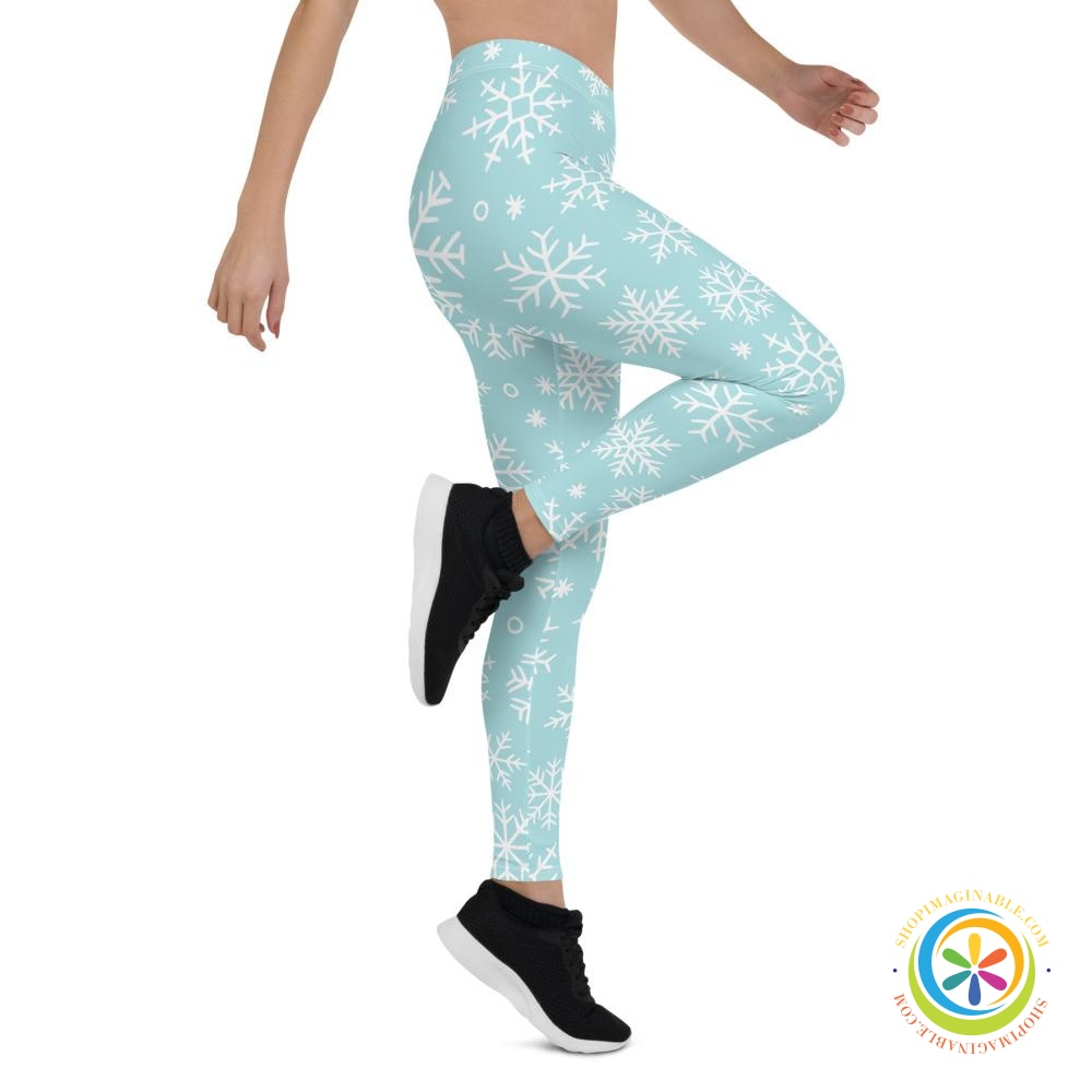 Snowflake Full Length Leggings-ShopImaginable.com