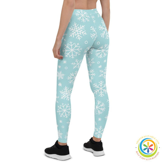 Snowflake Full Length Leggings-ShopImaginable.com