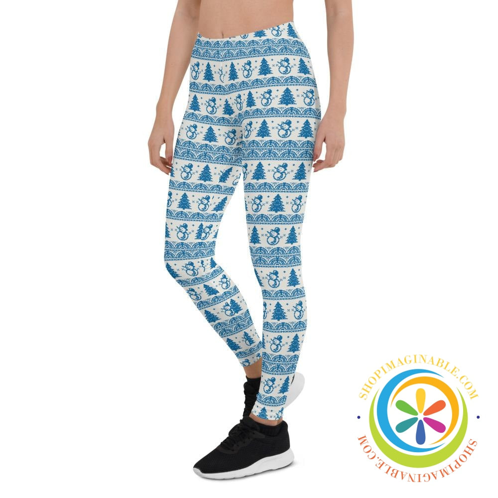 Snowman Sweater Leggings-ShopImaginable.com