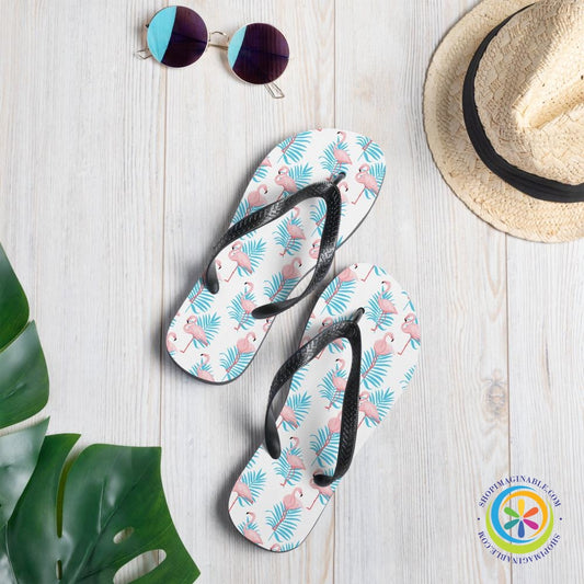 Summer Flamingo Flip-Flops-ShopImaginable.com