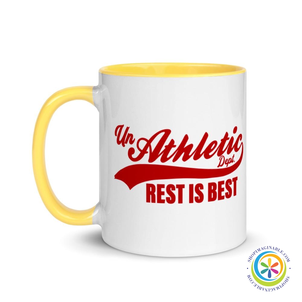 Unathletic Dept. Rest Is Best Coffee Mug Cup-ShopImaginable.com