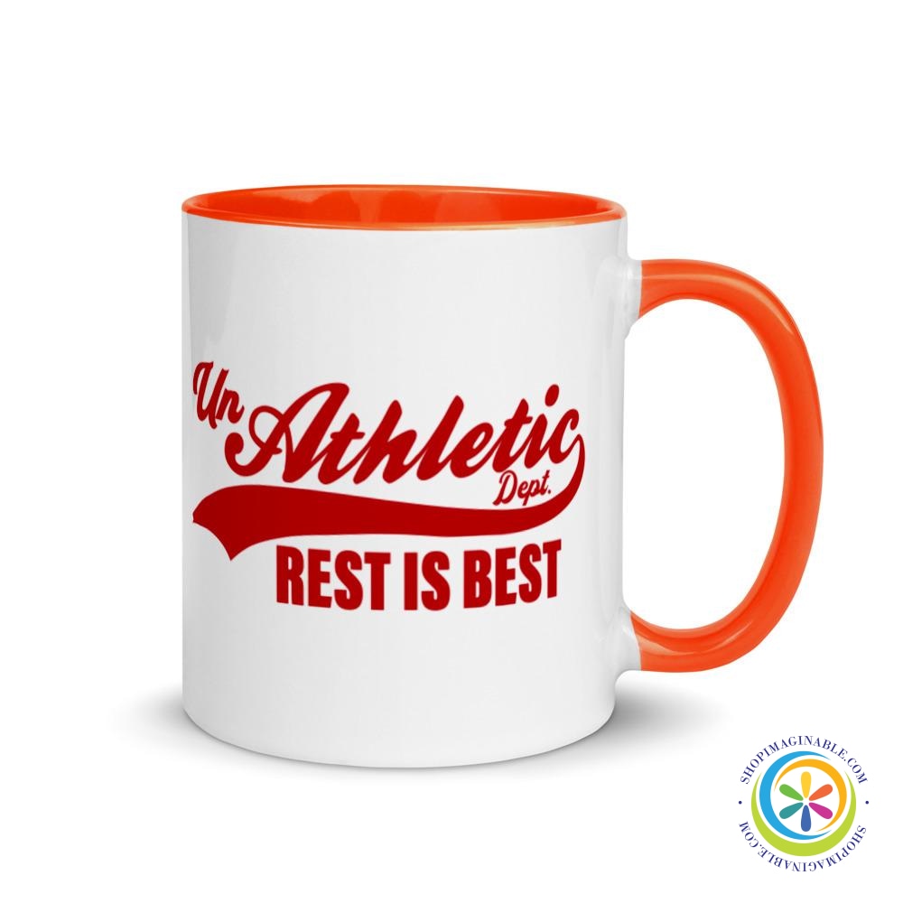 Unathletic Dept. Rest Is Best Coffee Mug Cup-ShopImaginable.com