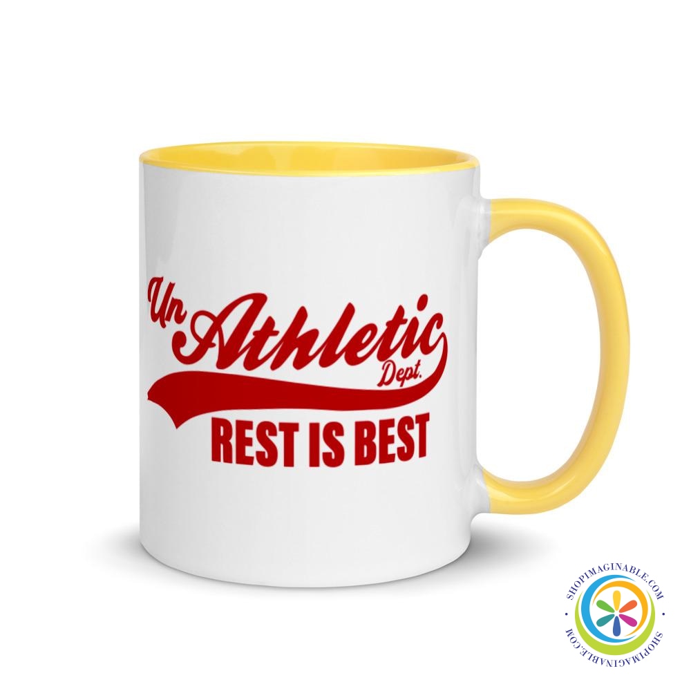 Unathletic Dept. Rest Is Best Coffee Mug Cup-ShopImaginable.com