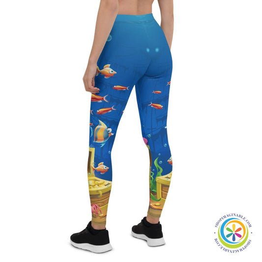 Under The Sea Treasure Full Length Leggings-ShopImaginable.com