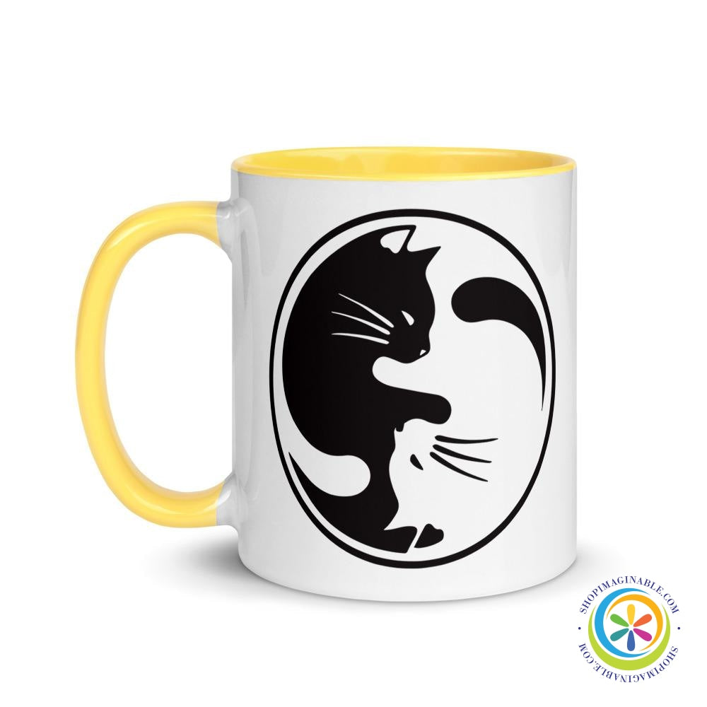 Yin Yang Cat Lover's Coffee Mug Cup-ShopImaginable.com