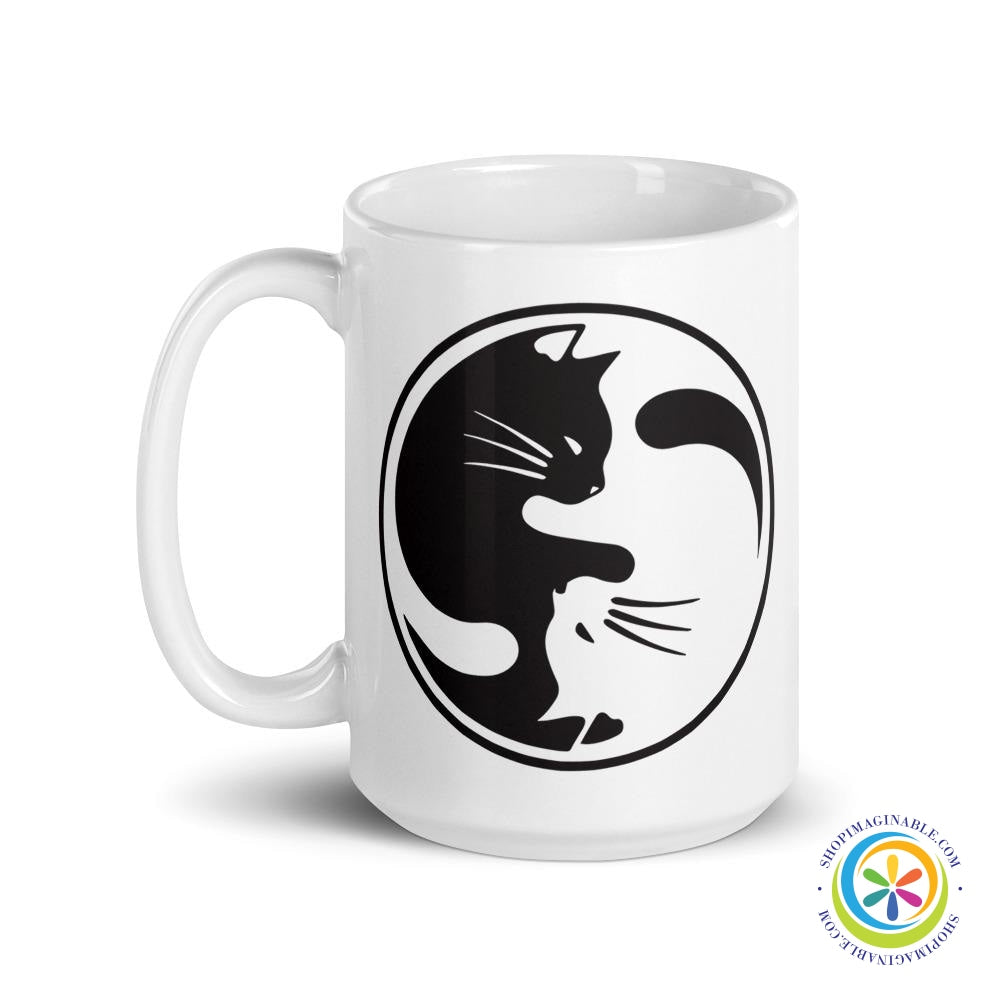 Yin Yang Cat Lover's Coffee Mug Cup-ShopImaginable.com
