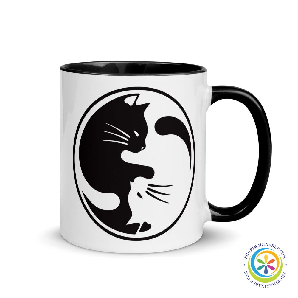 Yin Yang Cat Lover's Coffee Mug Cup-ShopImaginable.com