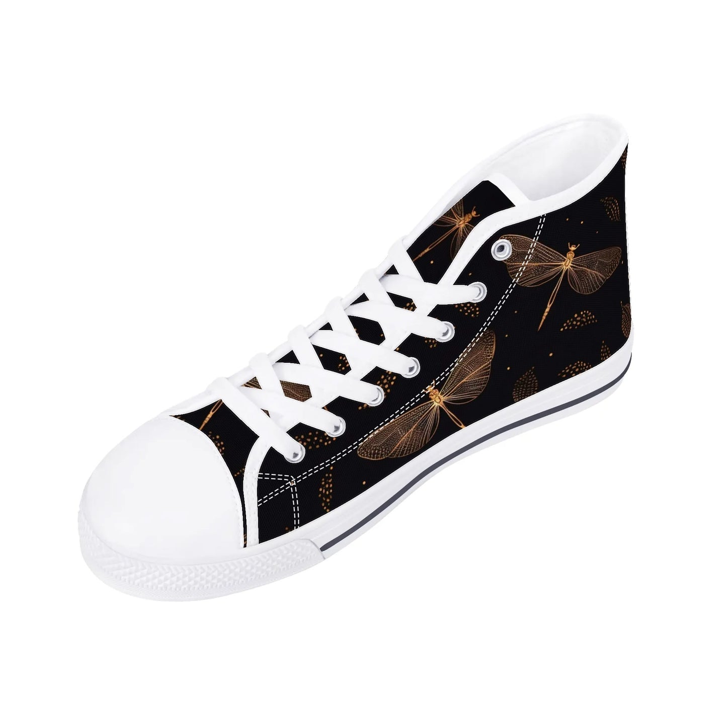 Fly Fly Dragonfly Ladies High Top Canvas Shoes