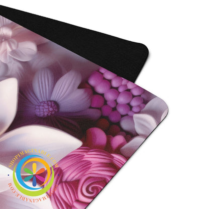 3D Colorful Vibrant Flowers Personalized Yoga Mat