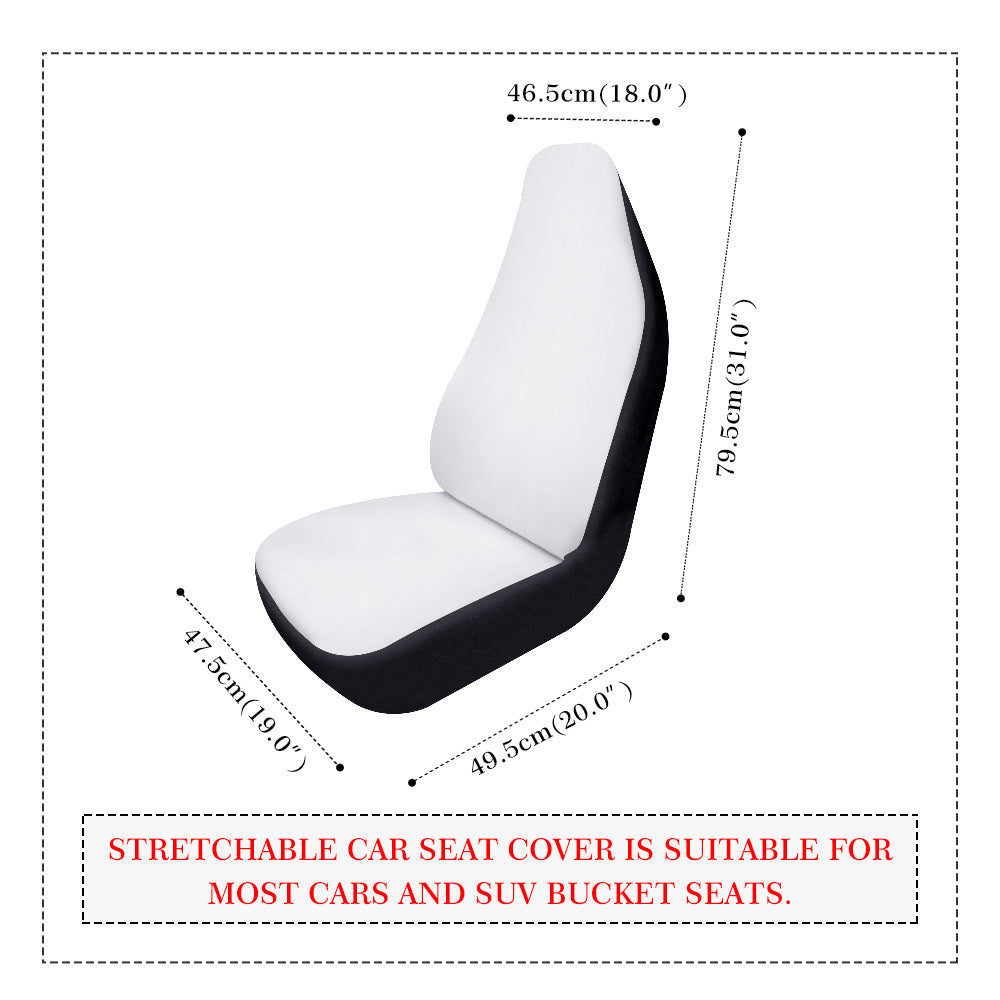Black & White Mandala Cloth Car Seat Covers-ShopImaginable.com