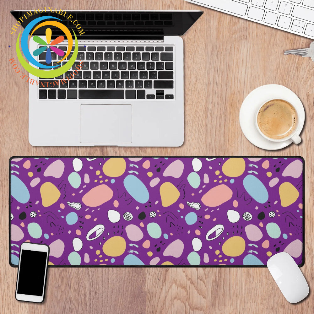 Abstract Pastel Large Gaming Mouse Pad