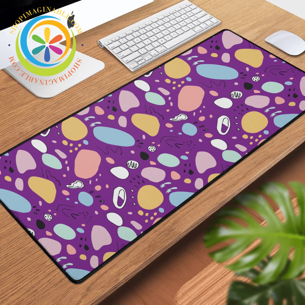 Abstract Pastel Large Gaming Mouse Pad